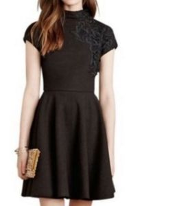 Anthropologie Plenty by Tracy Reese Codetta Mockneck Dress Black Size 4